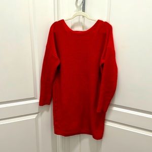 Red sweater dress never worn